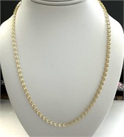 Sterling Silver Fancy Link Shimmering Necklace