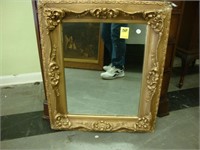 Rectangular gilt mirror