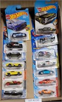 FLAT OF 14 DIE CAST HOT WHEEL CARS