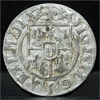 1624 Poland Sigismund III Silver Groschen