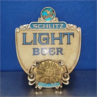 Vintage 1976 Schlitz Light Beer Sign