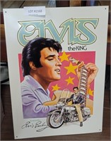 METAL ELVIS THE KING SIGN