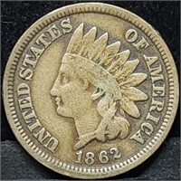 1862 Indian Head Cent