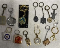 Military medals & pins keychain