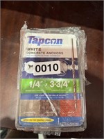 TAPCON CONCRETE ANCHORS RETAIL $49