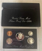 1998-S "SILVER" PROOF SET (90% SILVER)