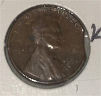 1956-D LINCOLN WHEAT BACK CENT ***CLIPPED AT 3:00