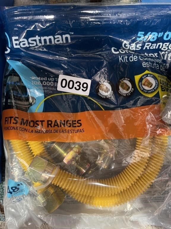 GAS RANGE CONNECTOR KIT RETAIL $39