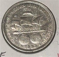 1893 "COLUMBIAN EXPO" HALF DOLLAR (90% SILVER)