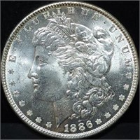 1886 Morgan Silver Dollar Gem BU