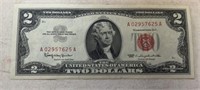 SERIES 1963 "RED SEAL" $2.00 BILL (UNCIRCULATED)
