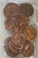(BAG OF 8) 1972-P LINCOLN CNETS (RED -