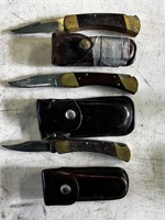 Pocket Knife Lot w/ Cases; Buck, Schrade