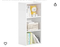 Bookshelf, 3 Cube Storage Organizer, Plastic B