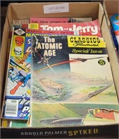 FLAT OF ASSORTED VTG. COMICBOOKS