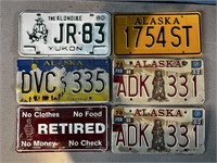 Alaska License Plate Collection