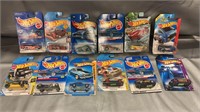 Hot Wheels die cast on cards qty 12
