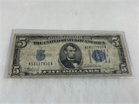 1934 Series A 5 Dollar Silver Certificate