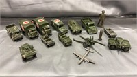 Vintage Dinky's Toys Military diecast set