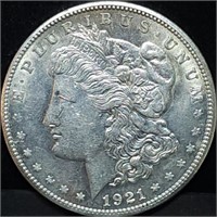 1921-S Morgan Silver Dollar, High Grade