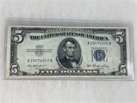 1953 Series 5 Dollar Silver Certificate