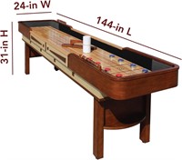 Hathaway Merlot 12-ft Shuffleboard Table