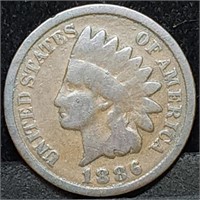 1886 Type 2 Indian Head Cent