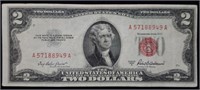 1953 A $2 Red Seal Legal Tender Nice Grade Note