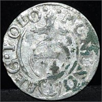 1623 Poland Sigismund III Silver Groschen