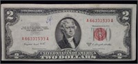 1953 B $2 Red Seal Legal Tender High Grade Note