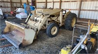 FORD 3400 INDUSTRIAL TRACTOR W/ BUCKET & FORKS