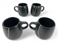 4pc BIA Hand Glazed Mug Set