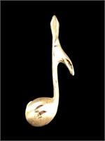 14K Gold Michael Anthony Musical Note Pendant