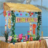 Amscan Tiki Bar Hut  Luau Party Supplies  Includes