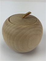 Wooden Apple w/ Lid 2.75"