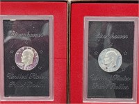 (2) 1971S  40% Silver Ike Proof Dollar Coins