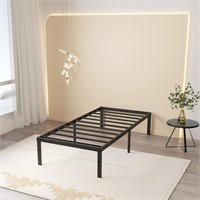16 Inch Metal Twin XL Platform Bed Frame Support U