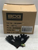 Sz 9 - 120 Pairs of BDG Safety Gloves - NEW