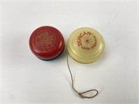 2 Vintage Yo Yos Duncan Glow Imperial & Fli Back