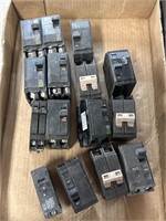 Approximately 15 Assorted Circuit Breakers