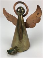 Vintage Copper and Brass Angel Candle Holder
