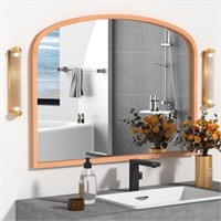 Wood Arch Mirror for Bathroom Vanity  40 x 30 Arch