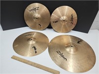 4 Zildjian Cymbals