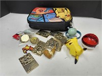 Large Lot of Pokemon Collectibles, Cards +