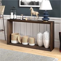 Osmond 55 in. Alder Brown Rectangle Console Table