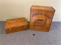 Vintage Wine Boxes Mouton-Cadet & Nickel & Nickel
