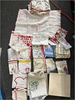Vintage hand towels and other linens