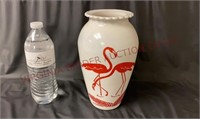 Anchor Hocking Milk Glass Flamingo 9" Vase