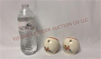 Vintage Round Ball Orb Salt & Pepper Shaker Set