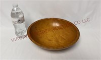 Vintage Munising Wooden Dough Bowl - 11" Rim